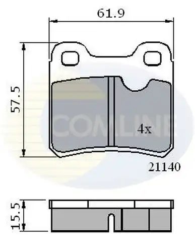 накладки COMLINE CBP0117