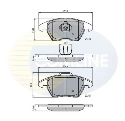 накладки COMLINE CBP01308