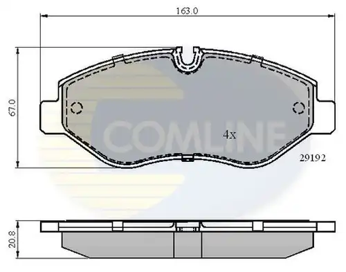 накладки COMLINE CBP01555