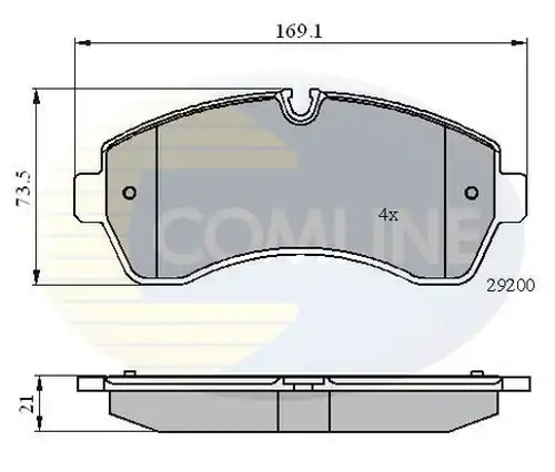 накладки COMLINE CBP01569