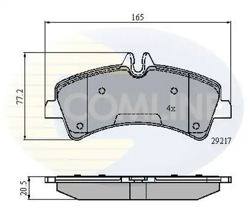 накладки COMLINE CBP01575