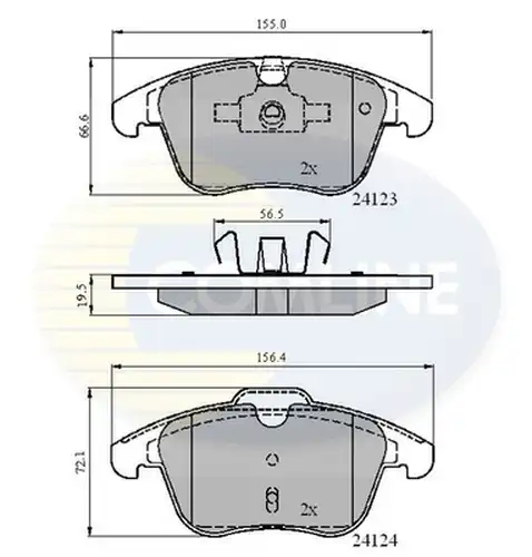 накладки COMLINE CBP01591