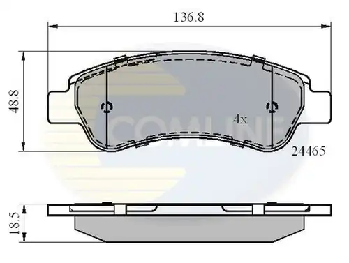 накладки COMLINE CBP01604