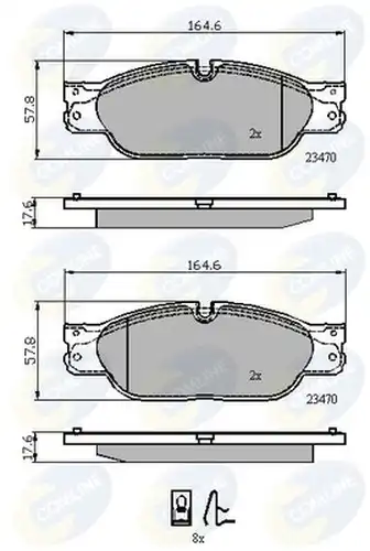 накладки COMLINE CBP01704