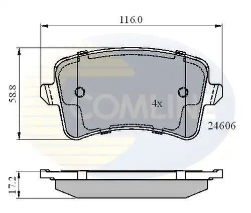 накладки COMLINE CBP01709