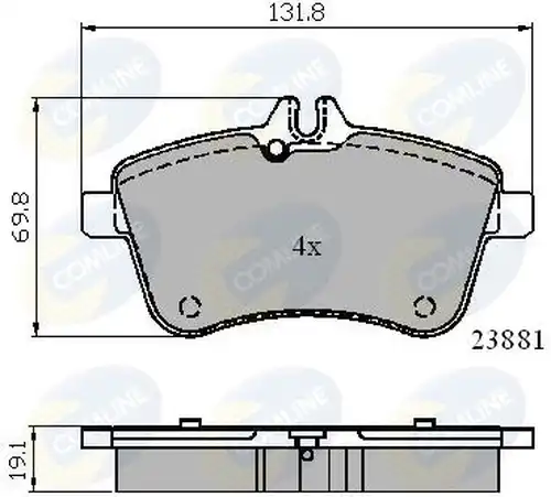 накладки COMLINE CBP01723