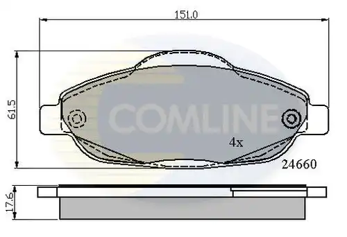 накладки COMLINE CBP01765