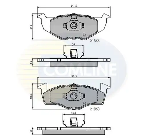 накладки COMLINE CBP0180