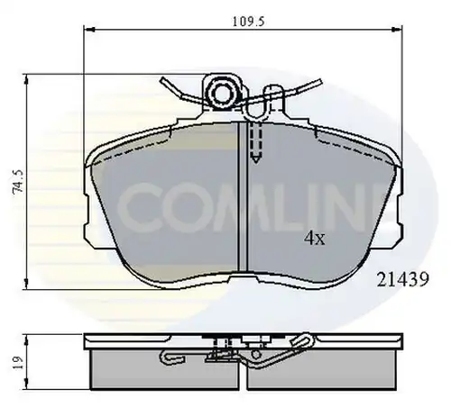 накладки COMLINE CBP0503