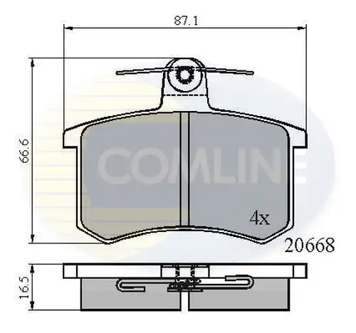 накладки COMLINE CBP0558