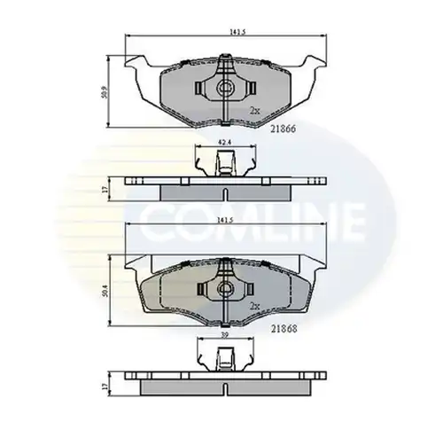 накладки COMLINE CBP0707