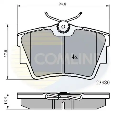 накладки COMLINE CBP0874