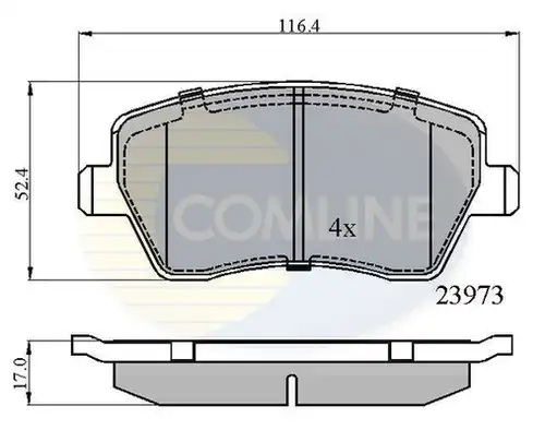 накладки COMLINE CBP0984