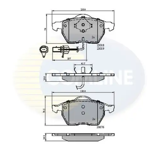 накладки COMLINE CBP11542