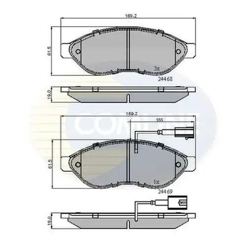 накладки COMLINE CBP11589