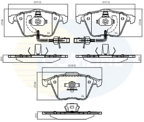 накладки COMLINE CBP11753