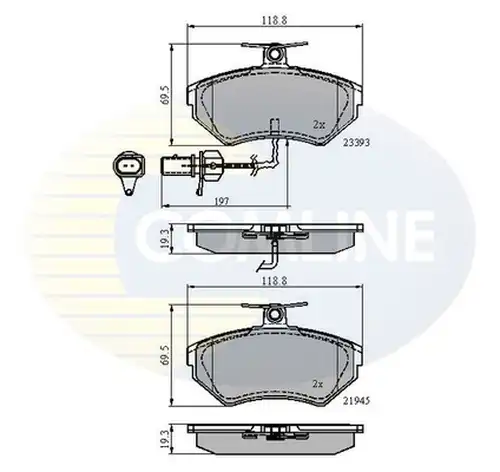 накладки COMLINE CBP1736