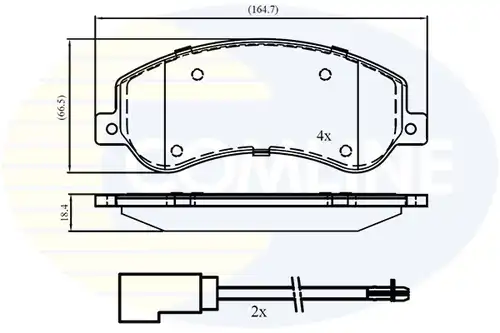 накладки COMLINE CBP21512