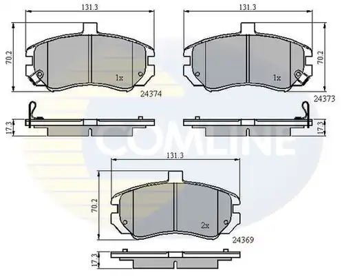 накладки COMLINE CBP31197