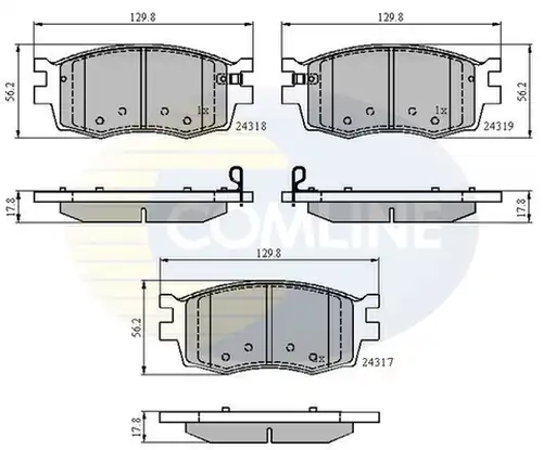 накладки COMLINE CBP31519