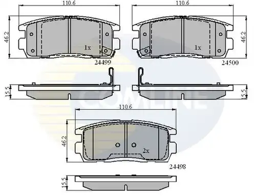 накладки COMLINE CBP31580