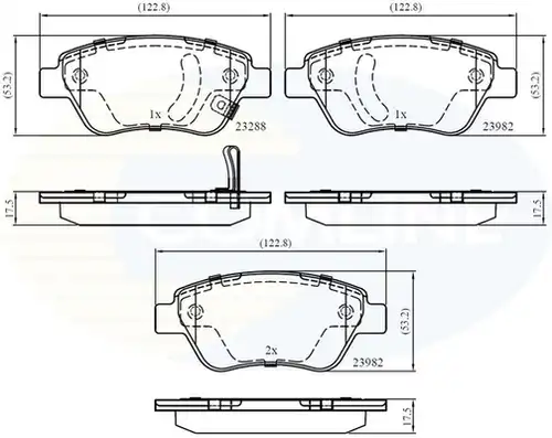 накладки COMLINE CBP31594