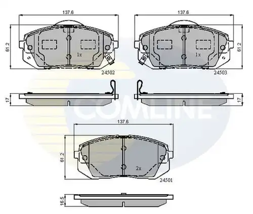 накладки COMLINE CBP31768