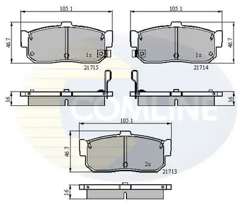 накладки COMLINE CBP3955