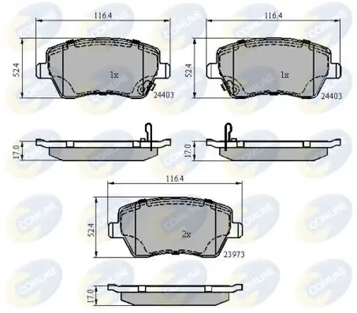 накладки COMLINE CBP3984