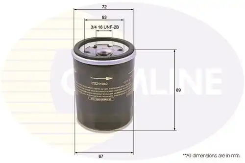 маслен филтър COMLINE CSZ11940