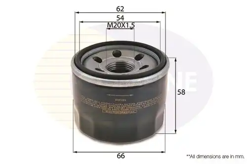 маслен филтър COMLINE EOF220