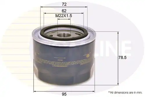 маслен филтър COMLINE EOF228