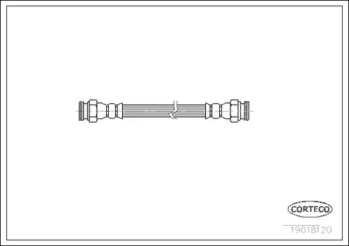 спирачен маркуч CORTECO 19018120
