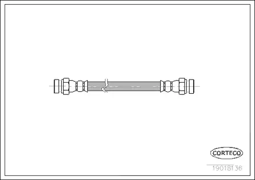 спирачен маркуч CORTECO 19018136
