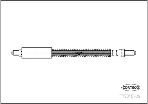 спирачен маркуч CORTECO 19018789