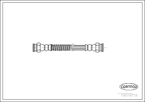 спирачен маркуч CORTECO 19019119
