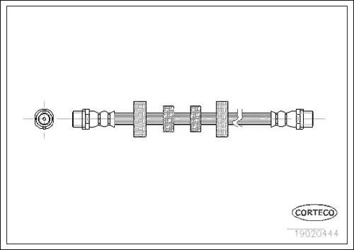 спирачен маркуч CORTECO 19020444