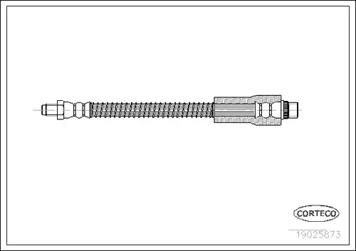 спирачен маркуч CORTECO 19025873