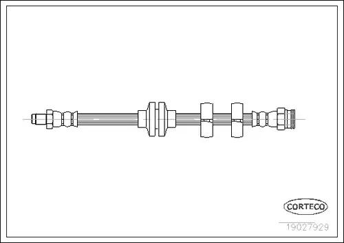 спирачен маркуч CORTECO 19027929