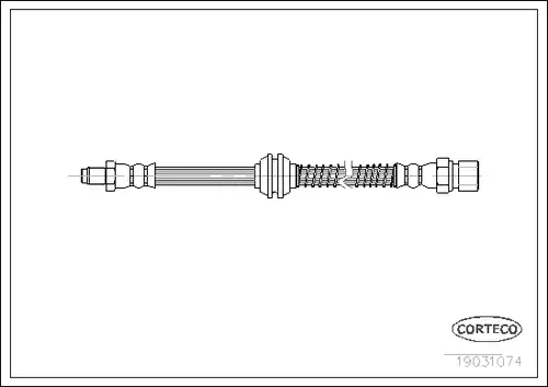 спирачен маркуч CORTECO 19031074