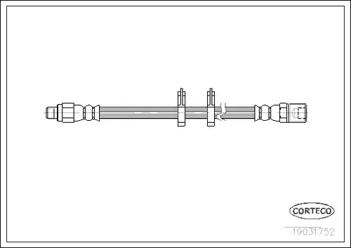спирачен маркуч CORTECO 19031752