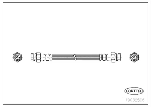 спирачен маркуч CORTECO 19032506
