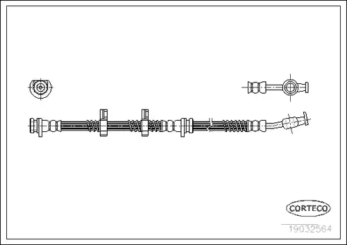 спирачен маркуч CORTECO 19032564