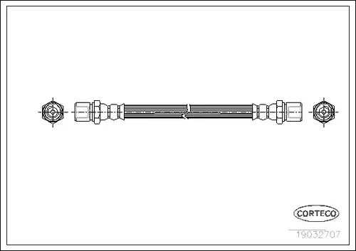 спирачен маркуч CORTECO 19032705
