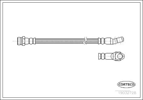 спирачен маркуч CORTECO 19032728