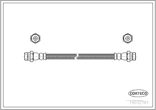 спирачен маркуч CORTECO 19032761