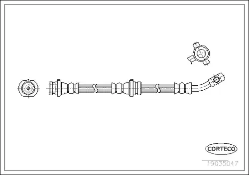 спирачен маркуч CORTECO 19035047