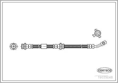 спирачен маркуч CORTECO 19035048