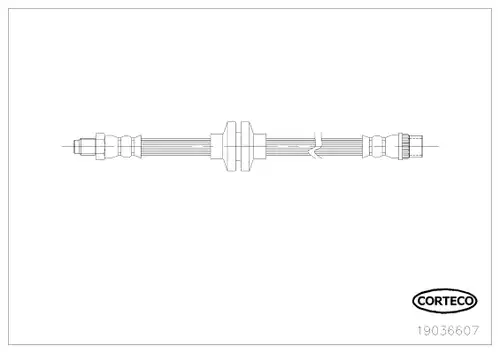 спирачен маркуч CORTECO 19036607
