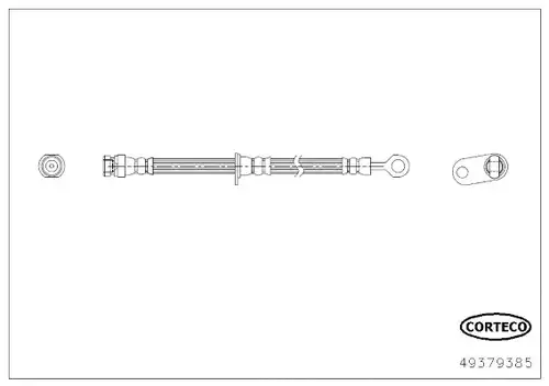 спирачен маркуч CORTECO 49379385